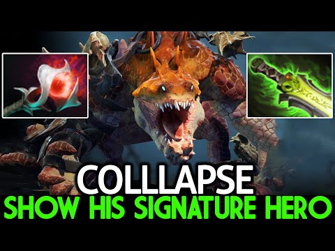 COLLAPSE [Primal Beast] Show His Signature Hero Toying Enemy Dota 2