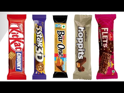 Kitkat vs 5star vs Barone vs Hoppits vs Flits choclate unboxing review #chocolate #unboxing #choco