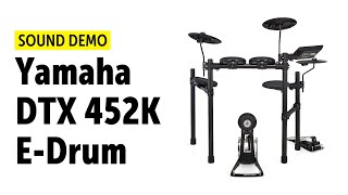 Video thumbnail for Yamaha DTX 452K E-Drum Sound Demo by Drums Bonedo