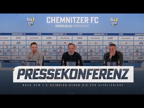Chemnitzer FC | Pressekonferenz nach dem Heimspiel gegen die VSG Altglienicke