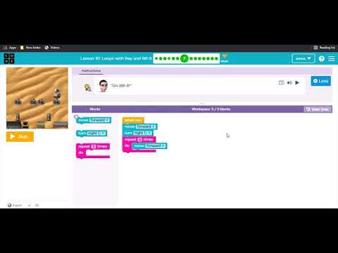 Lesson 10 ! Loop with Rey and BB-8 - Solution of Complete Lesson - Express Course.