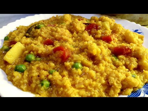 ডালিয়ার খিচুড়ি | নিরামিষ ডালিয়ার খিচুড়ি | Niramish Dalia Khichuri | Dalia Khichuri Recipe In Bangla