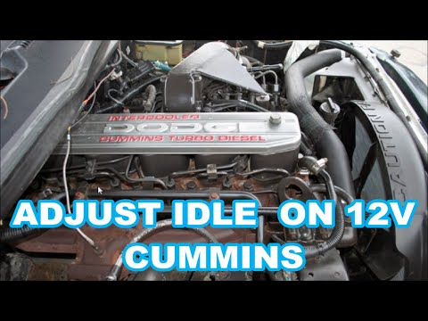 How To Adjust Idle Speed on Cummins 12v FAST TO THE POINT!