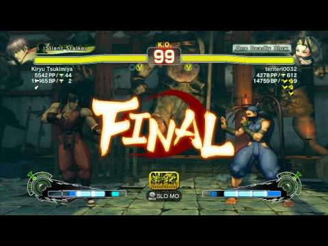 SSF4 AE 2012: Kiryu Tsukimiya (Guy) vs teriteri0032 (Ibuki) - Xbox Live Ranked Match