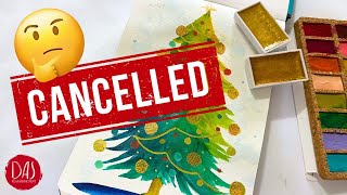 Paint a Funky Watercolor Christmas Tree with Me in Just Twenty Minutes!