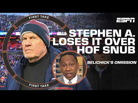 Stephen A. calls for a BOYCOTT of the Pro Football HOF after Bill Belichick snub 🚫 | First Take