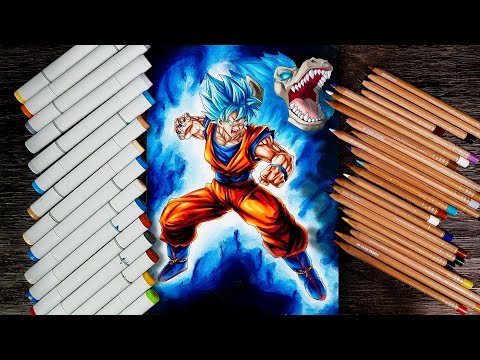 Drawing Goku Super Saiyan God Super Saiyan Slumbering Beast