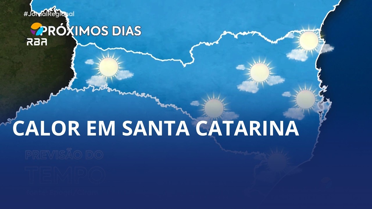 Frio no amanhecer e calor à tarde em Santa Catarina