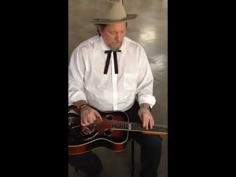 Jerry Douglas Test Driving Recording King "Phil Leadbetter" Resonator Guitar Prototype