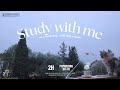 2-HOUR STUDY WITH ME 🌧️ / Pomodoro 50-10 [Ambience ver.] rain sound / on a rainy day