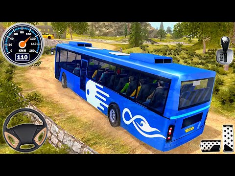 US Offroad Coach Bus Simulator -  Mountain Road Heavy Bus Driving 3D : Android Gameplay