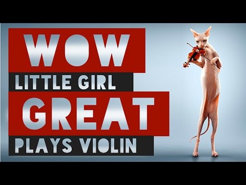 WOW! Little girl plays violin GREAT! - Yuliya Lebedenko - 1997, Minsk Ребенок на скрипке