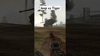 Jeep vs Tiger #battlefield1942 #gameplay