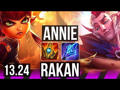 ANNIE & Kai'Sa vs RAKAN & Xayah (SUP) | 66% winrate, 2/2/8 | KR Master | 13.24
