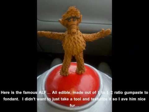 Fondant ALF Birthday Cake