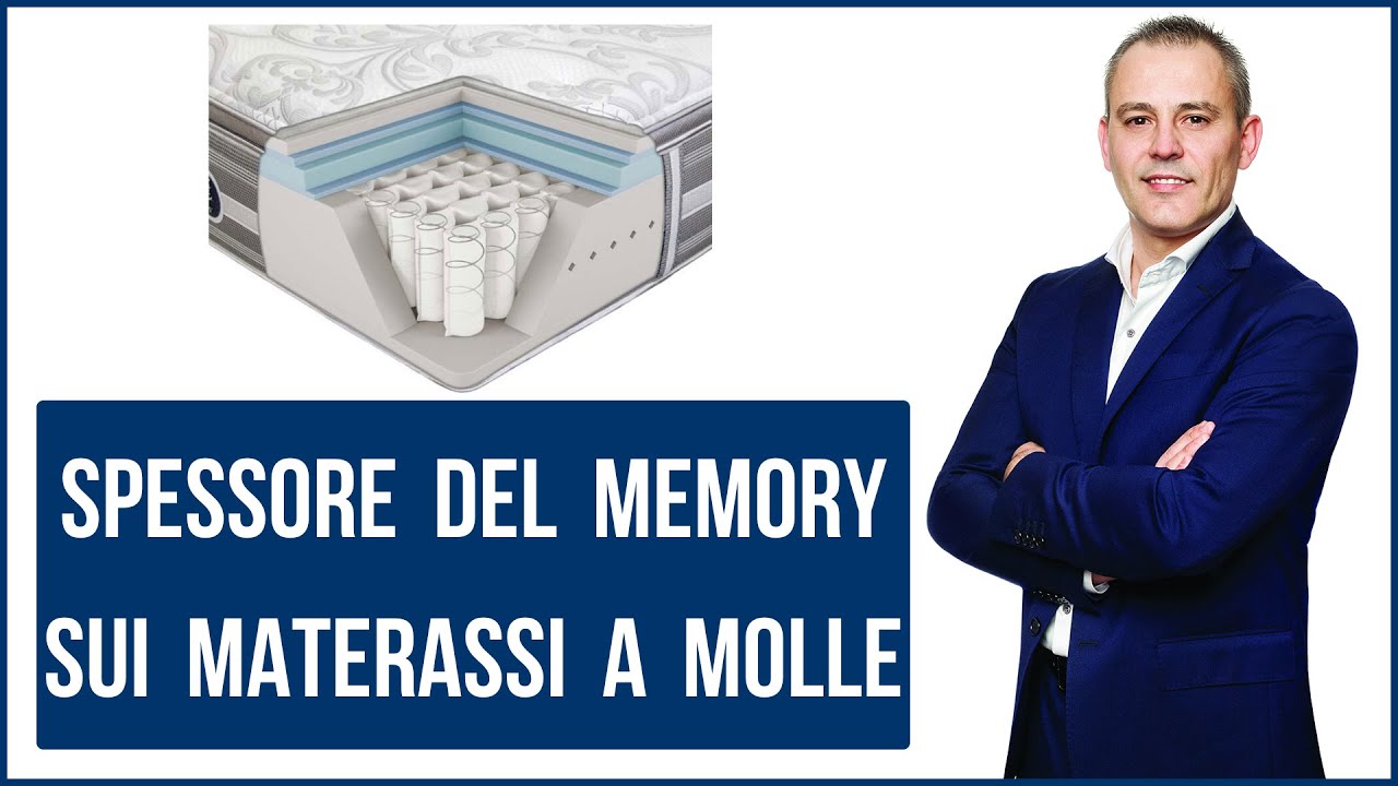 Spessore del memory sui materassi a molle