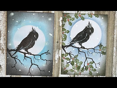 Night Owl mini toppers by Jo Rice #laviniastamps