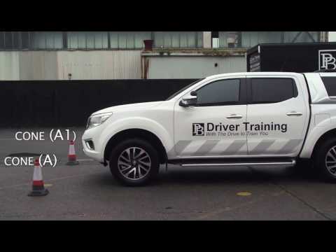 Car and Trailer - DVSA Test - B+E Reversing Exercise Demonstration