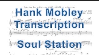 Soul Station - Hank Mobley [Transcription]