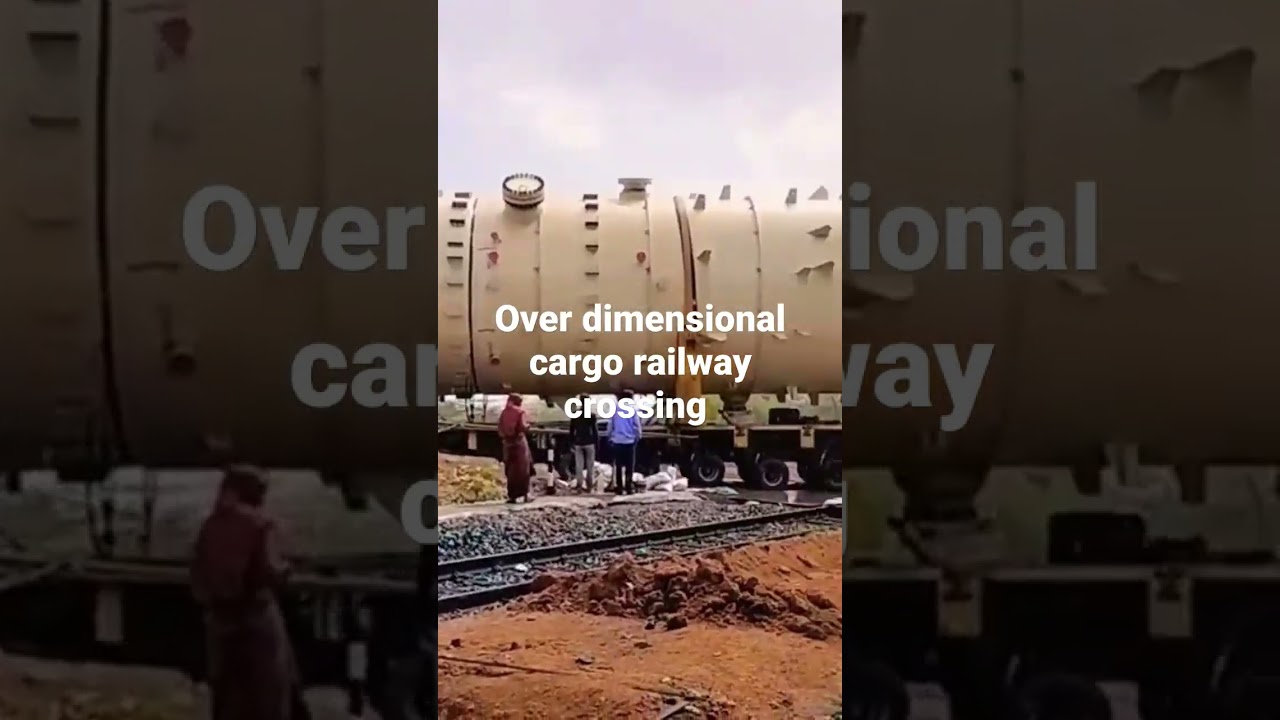 over dimensional cargo railway crossing cross