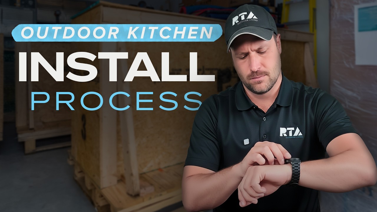 How an RTA Outdoor Kitchen Is Installed (Step by Step)