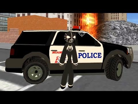 Black Spider Stickman Rope Hero Neon Mafia Crime - Gameplay Trailer (Android)