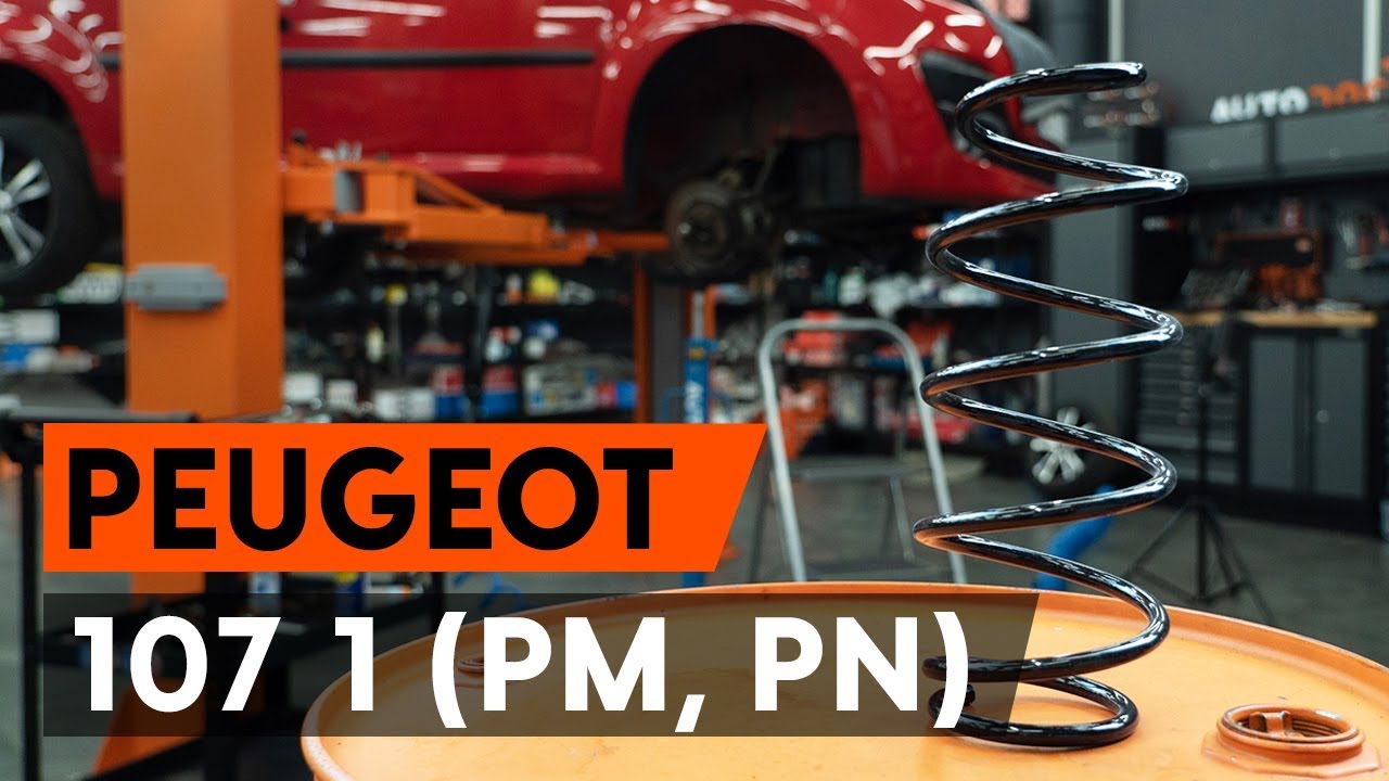 Comment changer : ressort de suspension avant sur Peugeot 107 PM PN - Guide de remplacement