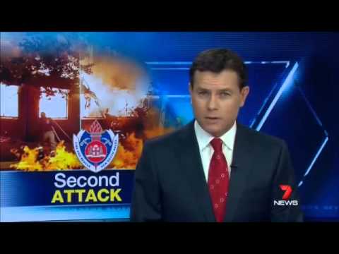 Copy of Second Arson Attack on Leumeah Restaurant 7 News Sydney 6pm report 27 July 2013
