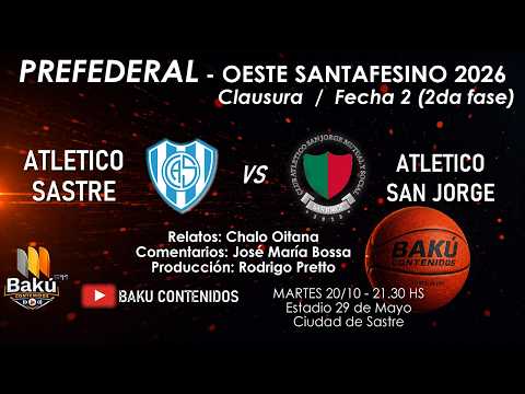 Atlético Sastre vs Atl. San Jorge - PREFEDERAL Clausura Oeste Santafesino / Fecha 2 - Fase 2 #ACBOS