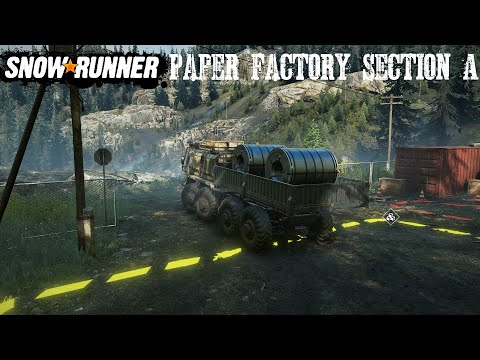 Paper Factory Section A Black Badger Lake Wisconsin USA Phase 3 Snowrunner DLC