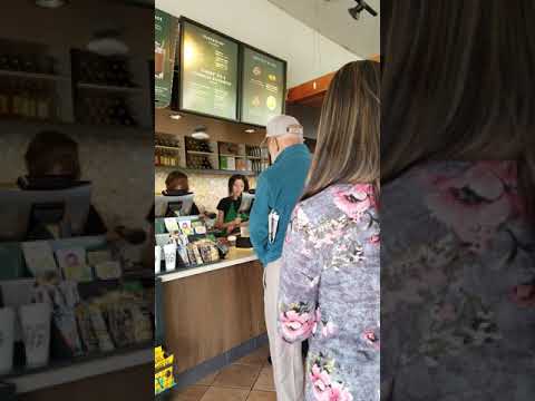 Arif drinking whole milk & at another Starbuck on Tuesday. Milpitas, Ca.