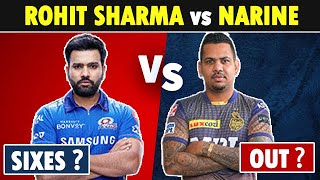 Rohit Sharma vs Sunil Narine in IPL History | Batsman vs Bowler Head to Head #shorts