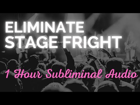 Overcome Stage Fright Subliminal 1 Hour Audio // Performance Anxiety Singing