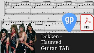 Dokken - Haunted Guitar Tabs [TABS]