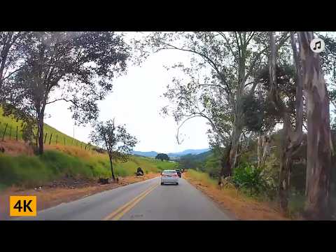 Dirigindo até Parque das Águas em São Lourenço | Brasil 4K, com música
