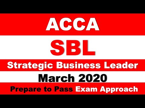 SBL - Day 01 - March 2020 - Strategic Business Leader ACCA Exam Approach Webinars MNN