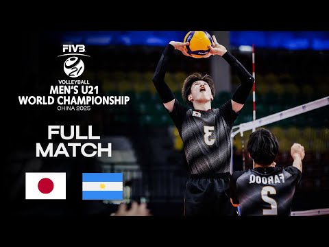 Japan vs. Argentina - Playoffs 9-16 | Men's U21 World Champs 2025 - Full Match
