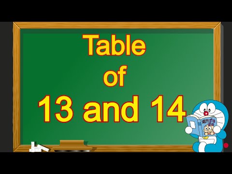 Table of 13 and 14 | Table of 13 | Table of 14 | 13 and 14 table | 13 aur 14 ka table | 13 14 Pahada