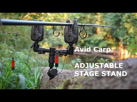 Der verstellbare Holz-Rutenständer - Avid Carp Adjustable Stage Stand