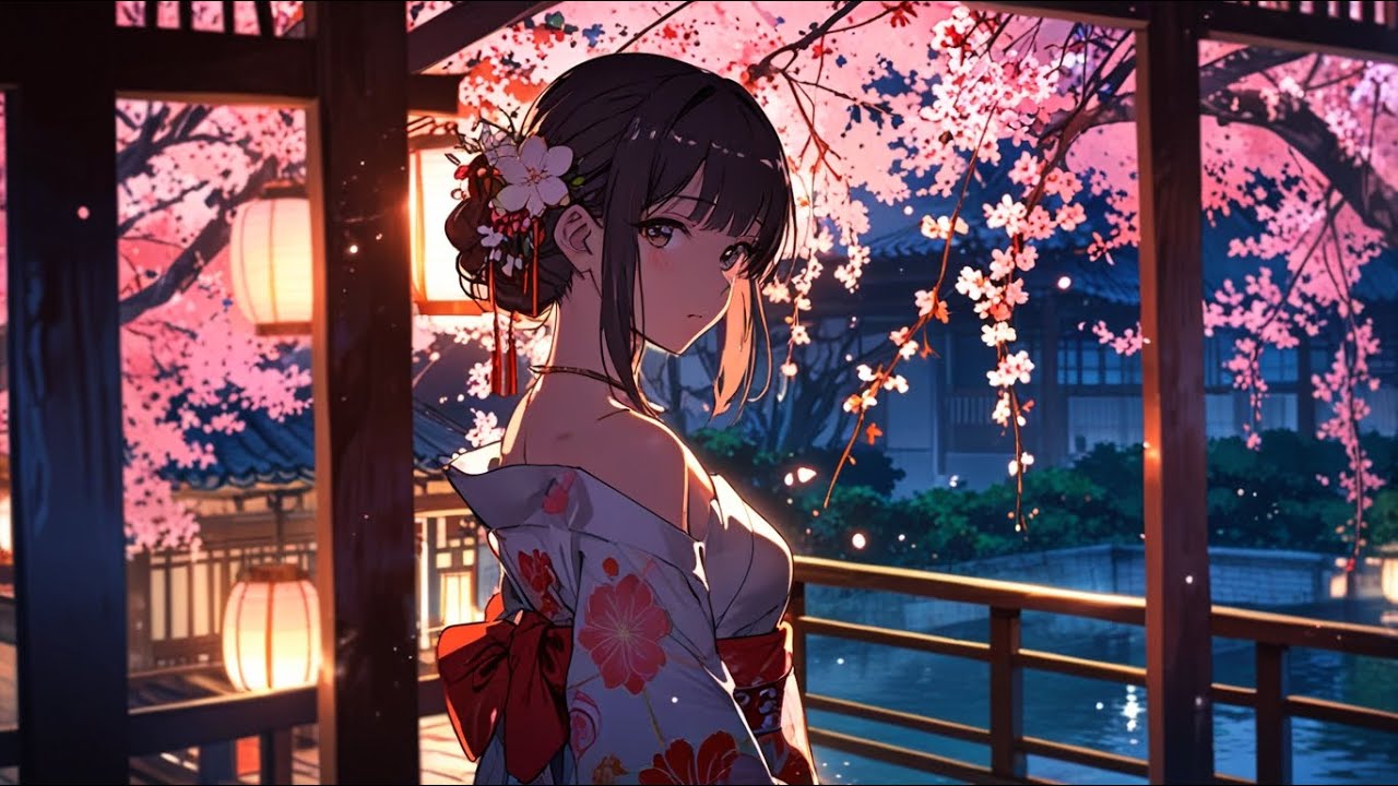 Moonlit Sakura Serenity 🌸✨ | Lofi Chill & Relax