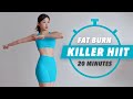20 Min Killer HIIT For Full Body Fat Burn Super Sweaty Emi
