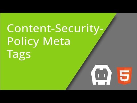 Content Security Policy meta tags