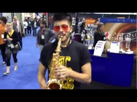Sexy Sax Man Sergio Flores - NAMM 2012