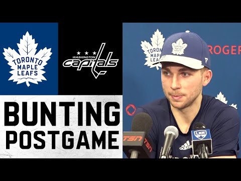 Michael Bunting Post Game ' Toronto Maple Leafs vs Washington Capitals ' February 28, 2022