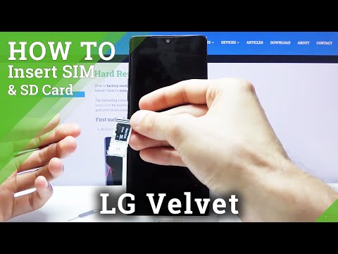 How to Insert Nano SIM and Micro SD in LG Velvet – Find SIM & SD Card Slot