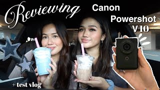 Video thumbnail for The best camera for shy vloggers˙⋆✮ | Canon Powershot V10 Review + Test vlog by ayeitssurayya