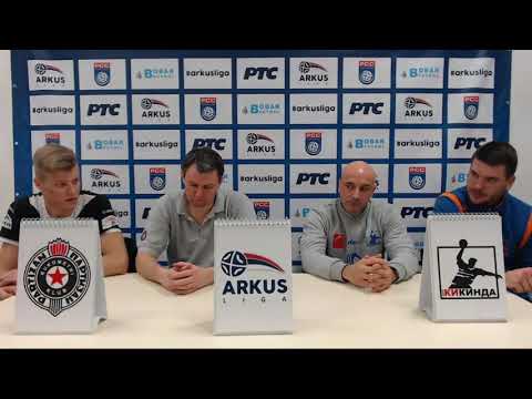 ARKUS liga 12. kolo / RK Partizan - RK Kikinda Grindex / Konferencija za medije