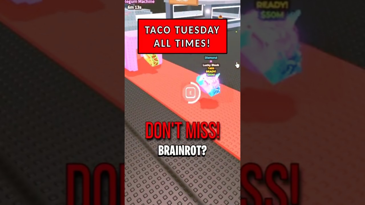 What Time Is Taco Tuesday in Steal a Brainrot (ROBLOX)