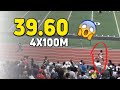 ASTONISHING AAU Junior Olympics Boys 15 16 Year Olds 4x100m National Record 39 60