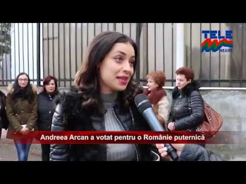 Andreea Arcan a votat pentru o Românie puternică